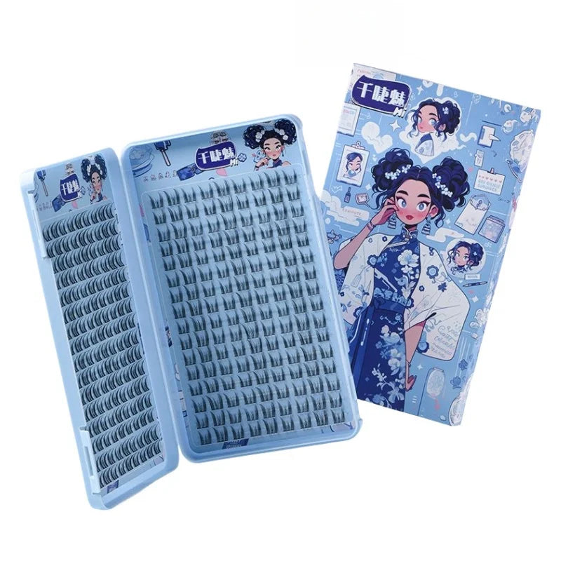 High-capacity Manga Lash Eyelash Book Natural Thick Long Reusable False Eyelash Individual Cluster Beauty Big Eyes Tool