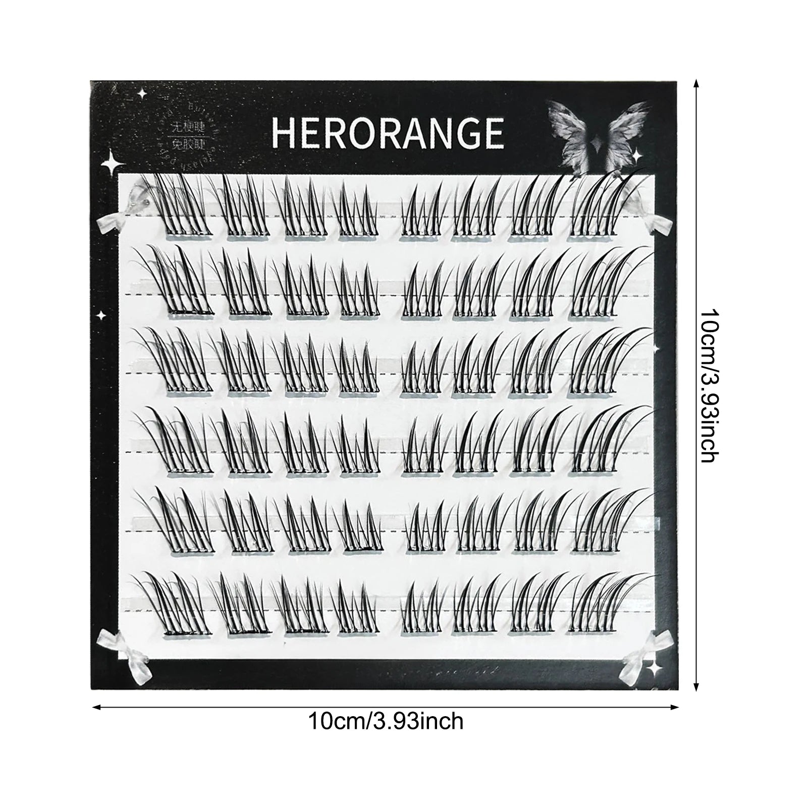 No Glue False Eyelashes Sexy Fox- eye's Natural long individual Clusters cat Fluffy Cluster Eyelash Charming makeup accessories