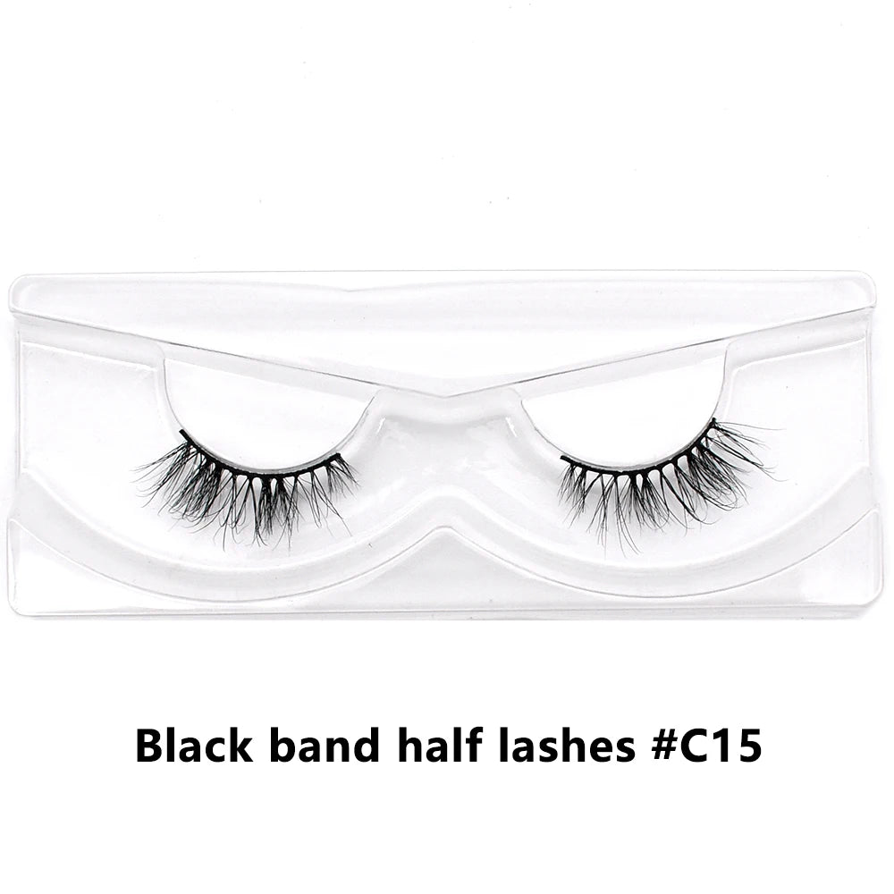 Bulk Items 10/30/60/100 Pairs Mink Half Lashes Natural Long Fluffy Wispy Half False Eyelashes Extension Lightweight Short Lashes