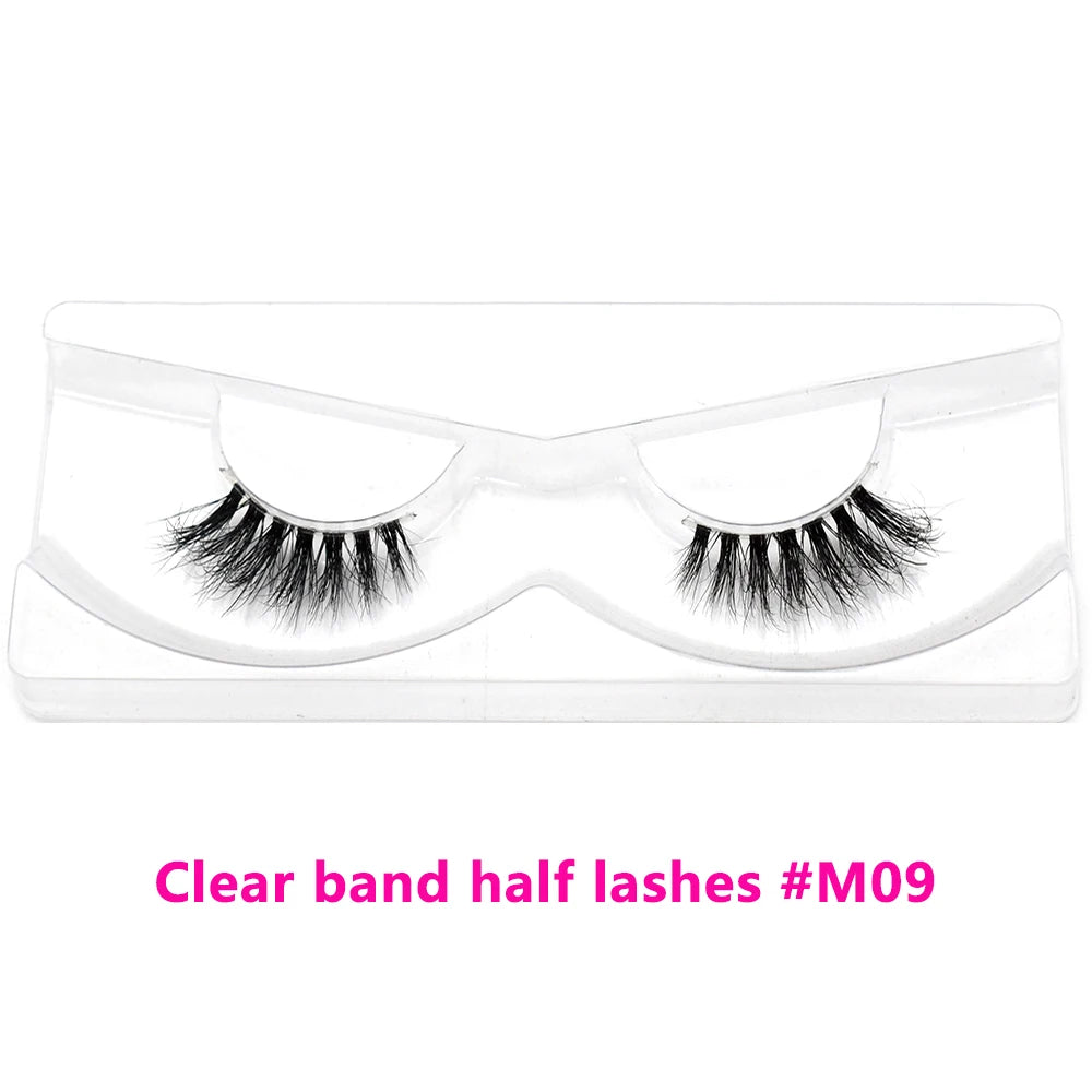 Bulk Items 10/30/60/100 Pairs Mink Half Lashes Natural Long Fluffy Wispy Half False Eyelashes Extension Lightweight Short Lashes
