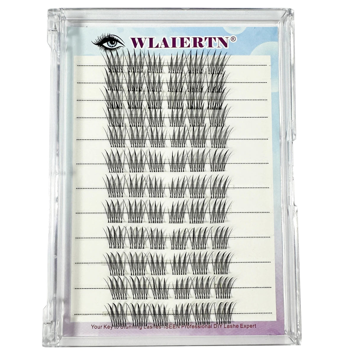 10-14-Individual Lashes 12Row DIYClusters Natural Long Manga False Eyelashes Extension Makeup Tool Individual Eyelash maquillaje