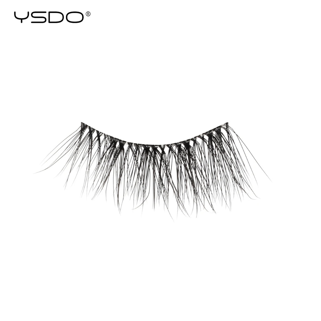 YSDO Natural Mink Eyelashes 3/6/10 Pairs Wispy Faux 3D Mink Lashes Short Fluffy Half False Eyelash Makeup Tools Cat Eye Lashes