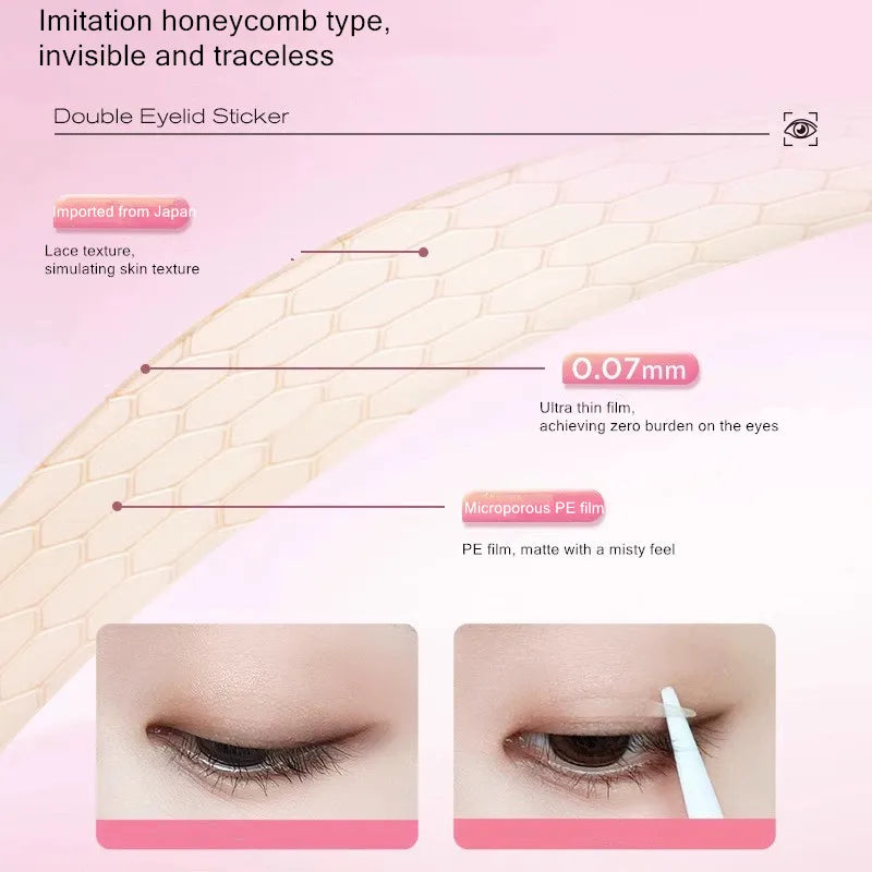 Colorkey Invisible Natural Eyelid Tape Sticker Long Lasting Double-Fold Self-Adhesive Paste For Monolids Hooded Puffy Eyes