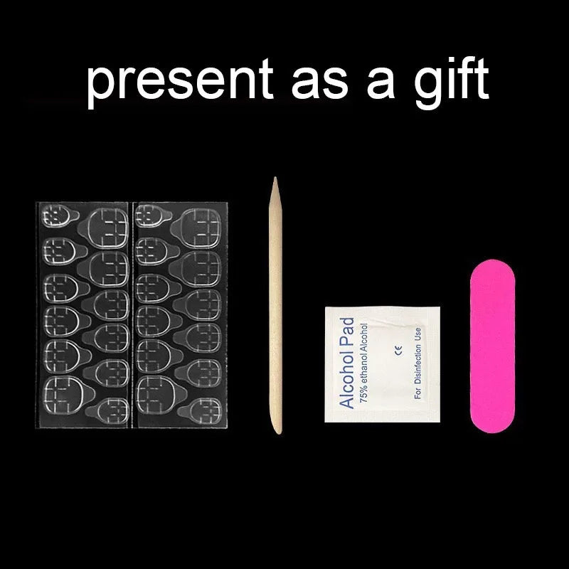 10pcs Handmade French Simpler False Nails for Hands Adhesive Fake Nails with Glue Acrylic Press on Nails Cheap Long Medium Short