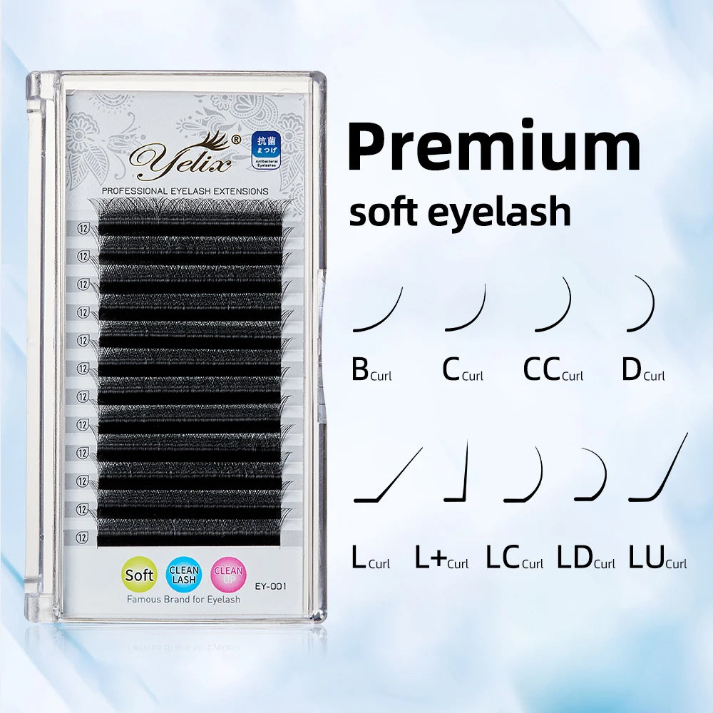 Yelix Cilios 5D W Shape Eyelash Extensions 4D/6D Premade Volume Fans Natural Soft Automatic Flowering Lash Makeup Supplies