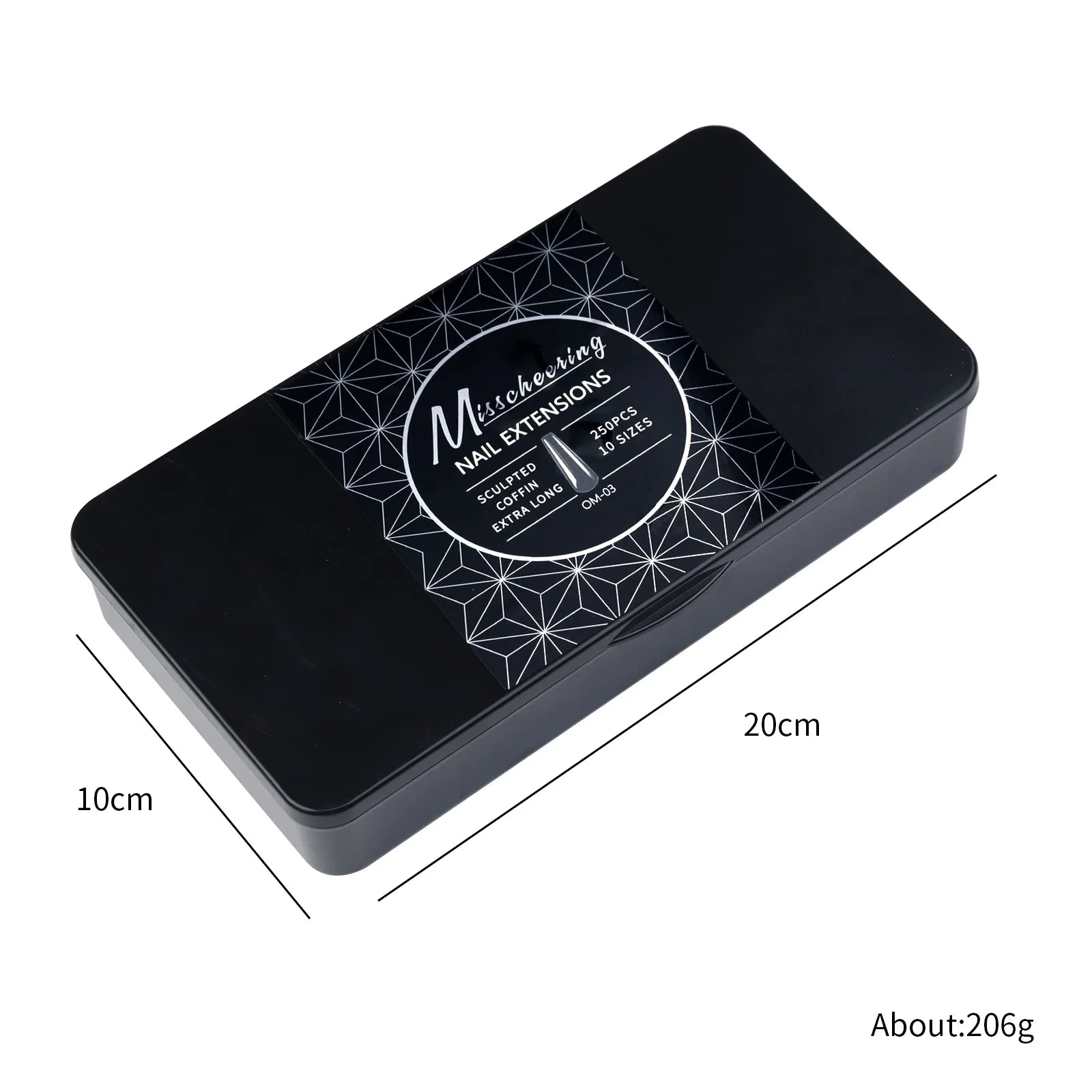 Boxed Transparent Fake Nails Mulit-Shaped Size Almond Coffin Press On Acrylic Nails For Manicure Art Extension Decoration