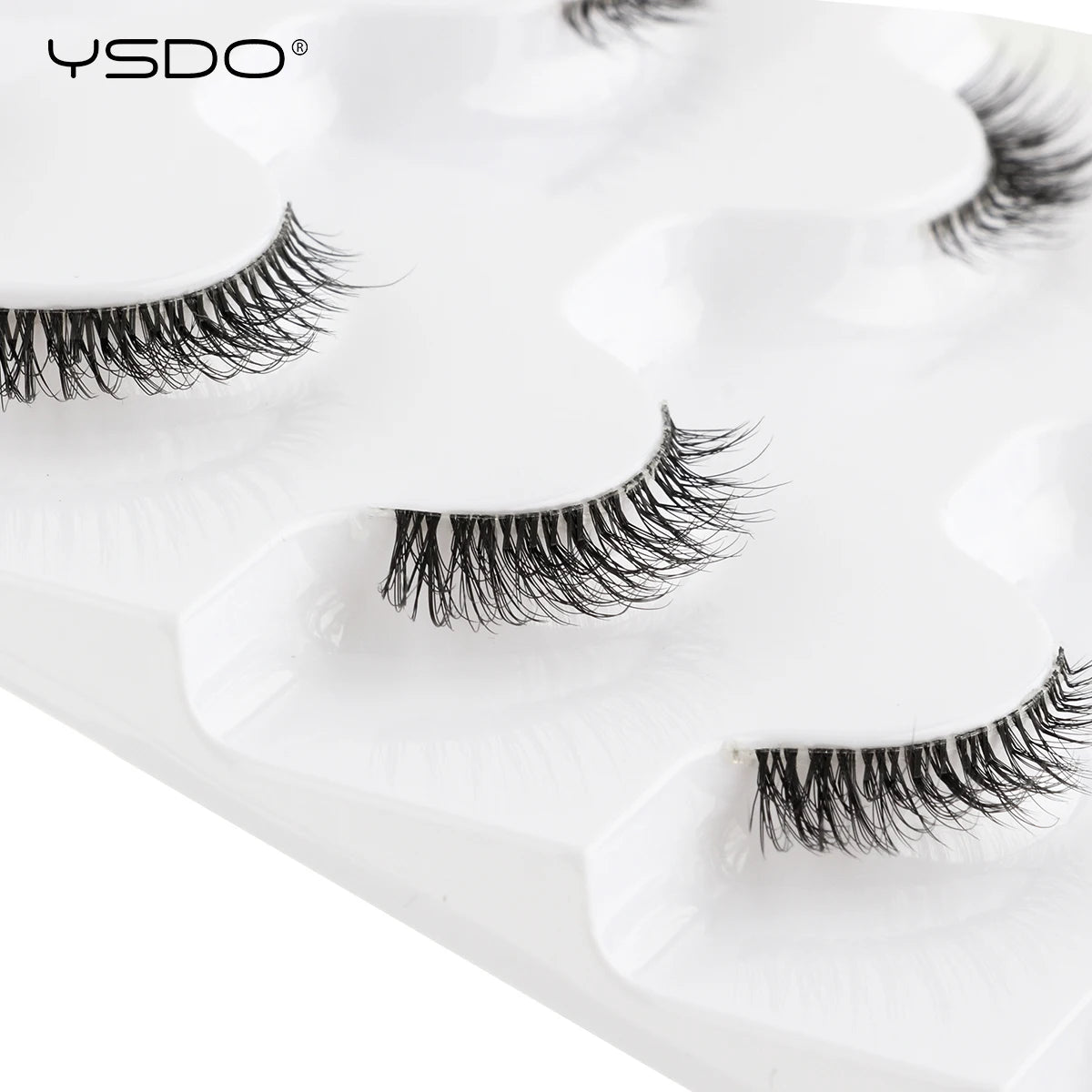 YSDO Natural Mink Eyelashes 3/6/10 Pairs Wispy Faux 3D Mink Lashes Short Fluffy Half False Eyelash Makeup Tools Cat Eye Lashes