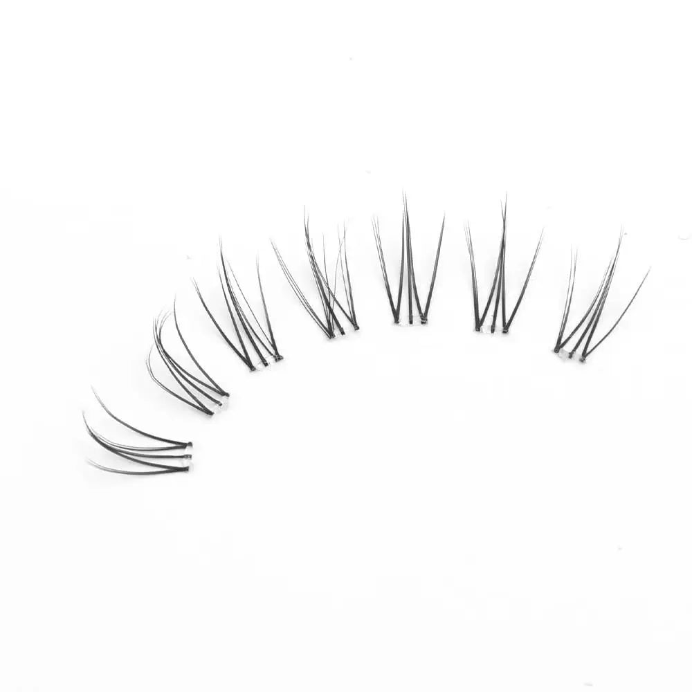 Self-adhesive Reusable Glue Free Fluffy False Eyelashes Korean Style Makeup Clusters Eyelash For Beginner Daily Use Makeup Tools