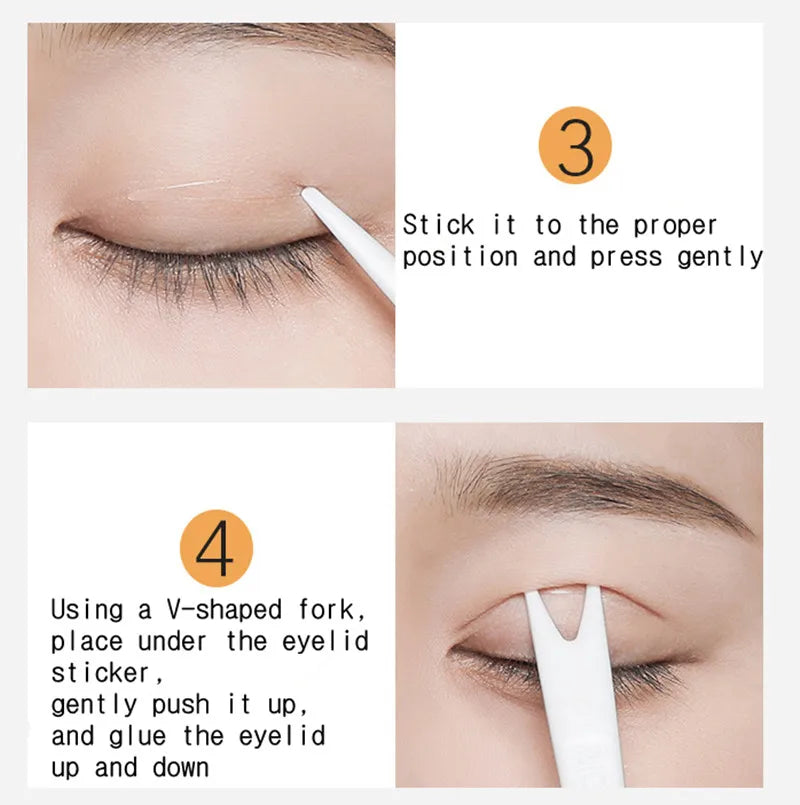 MOTONOZEN Double Eyelid Tape Sticker Invisible Fold Eyelid Paste Clear Beige Stripe Self-adhesive Natural Eye Makeup Tool