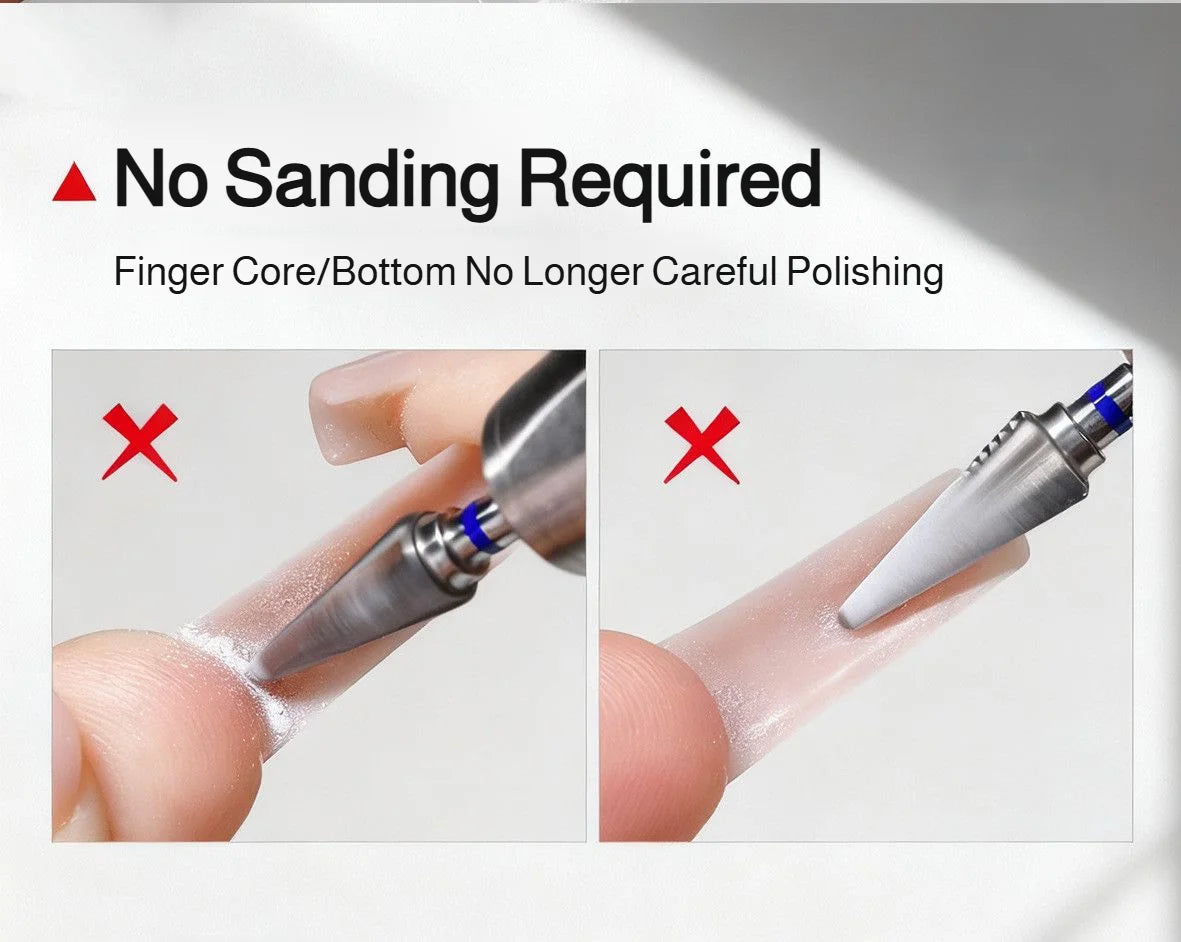 240pcs Nail Art Seamless Fine Dog Extension Free of Grinding Ultra-thin Frosted Nail Full Patch Sandwich Dual False Nail Tips