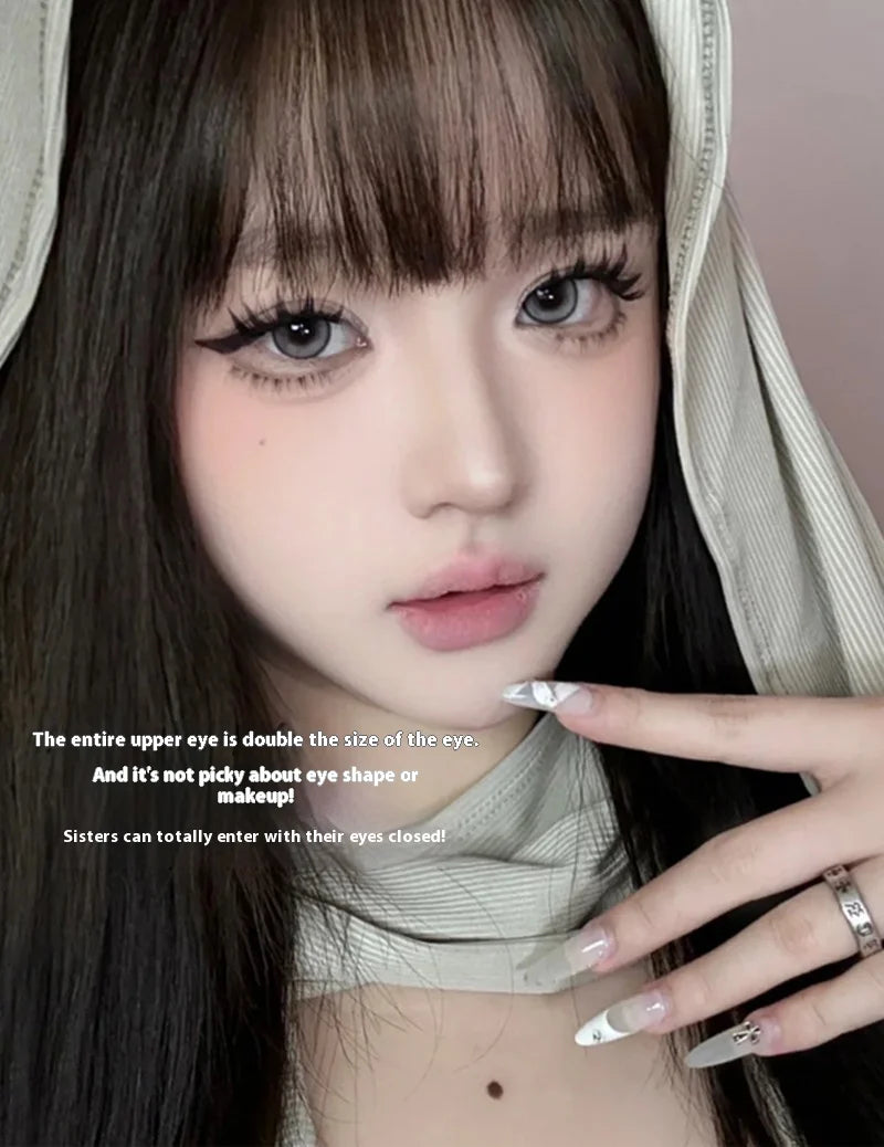 Glue-free Self-adhesive Fluffy False Eyelashes Voluminous Reusable Curling Manga Eyes Lash Easy Removal 11-13mm