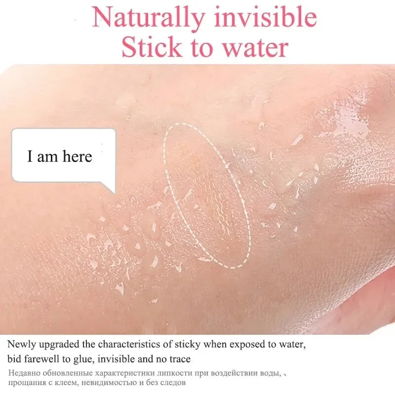 240Pcs  Nature Clear Beige Stripe Self-adhesive  Natural Eye Makeup Make Up With Tool New Double Fold Eyelid Tape Sticker Lace