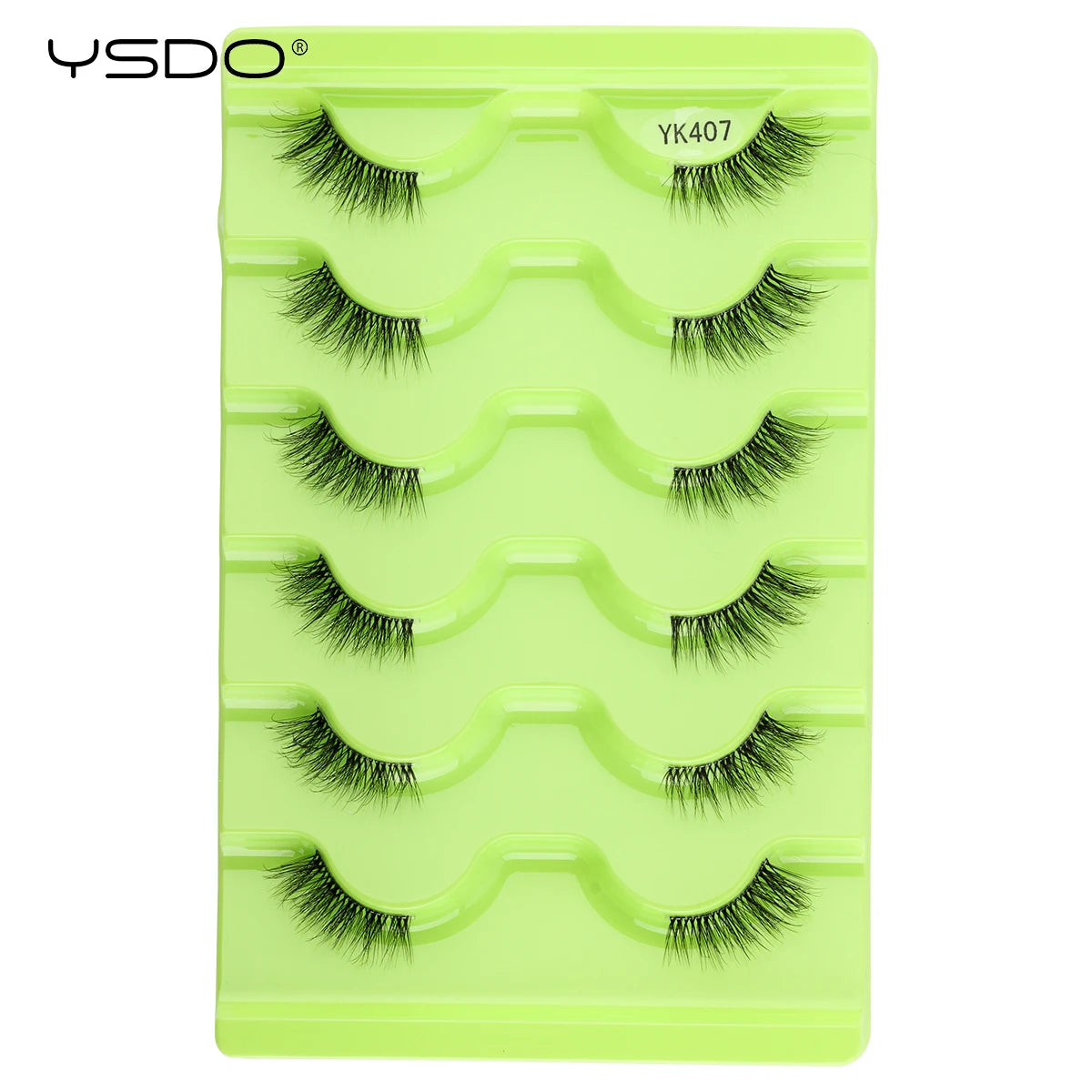 YSDO Natural Mink Eyelashes 3/6/10 Pairs Wispy Faux 3D Mink Lashes Short Fluffy Half False Eyelash Makeup Tools Cat Eye Lashes