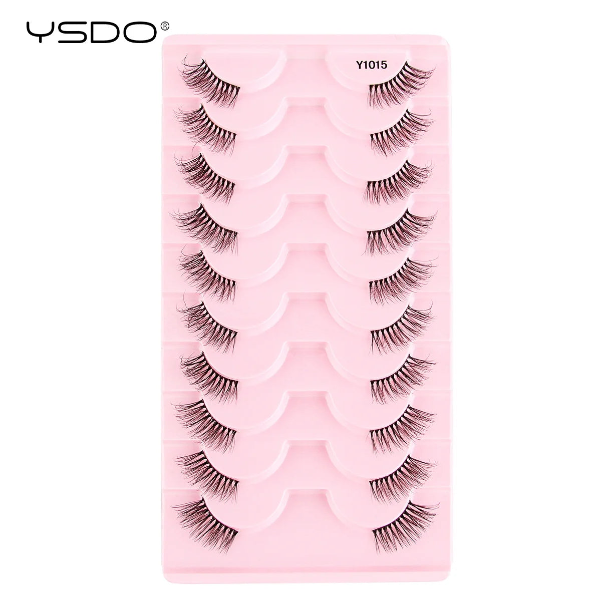 YSDO 3/10 Pairs Fox Eyelashes 3D Mink Natural Soft False Lashes Fluffy Soft eyelashes cat eye Extension Makeup Half Eyelashes