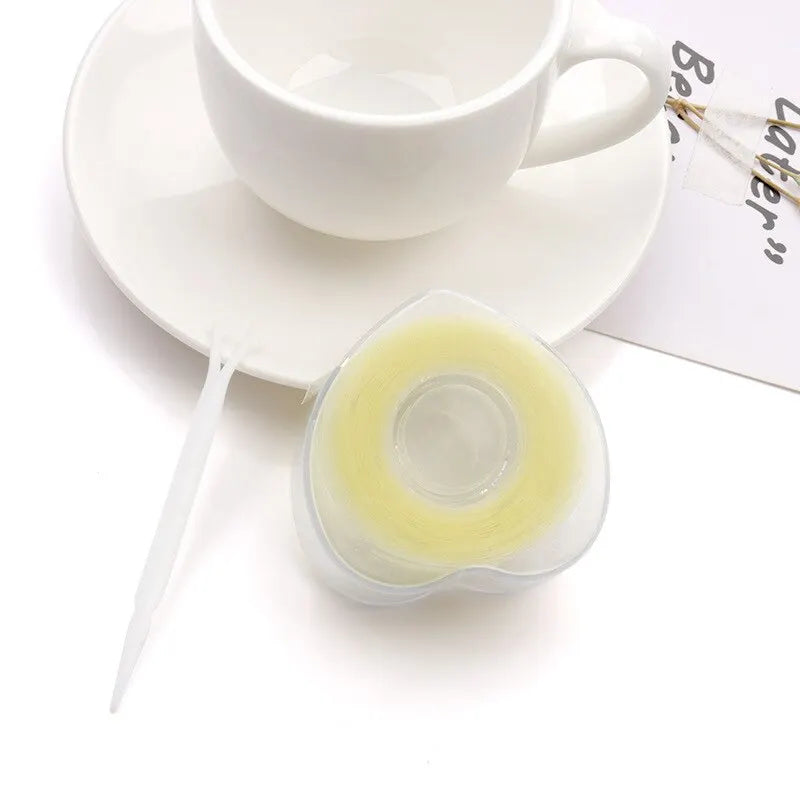 600Pcs Eyelid Tape Sticker Invisible Natural Self-adhesive Double Fold Eyelid Lace Paste Self Adhesive Clear Beige Makeup Tool