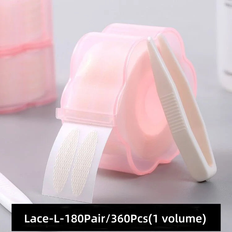 240/360Pcs Double Fold Eyelid Tape Sticker Lace Nature Clear Beige Stripe Self-adhesive Natural Eye Makeup Make Up with Tool
