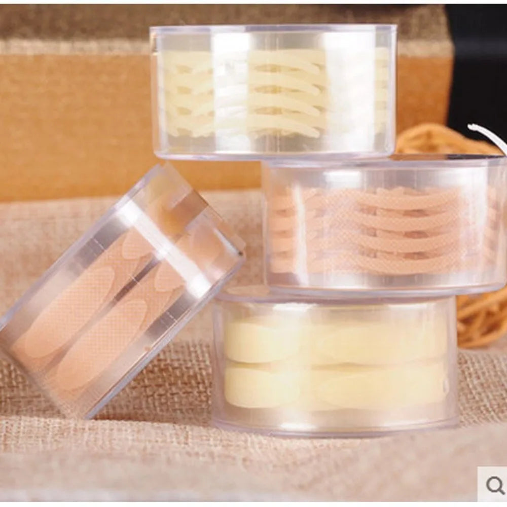 Women Natural Invisible Double Eyelid Stickers Fold Eyelid Stripes Eyelid Tapes Eye Lift Clear Beige Color Big Eyes Beauty Tools