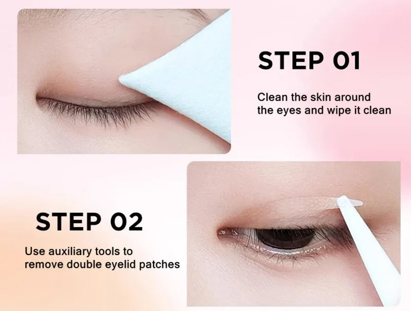 Colorkey Invisible Natural Eyelid Tape Sticker Long Lasting Double-Fold Self-Adhesive Paste For Monolids Hooded Puffy Eyes