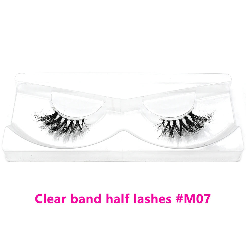 Bulk Items 10/30/60/100 Pairs Mink Half Lashes Natural Long Fluffy Wispy Half False Eyelashes Extension Lightweight Short Lashes