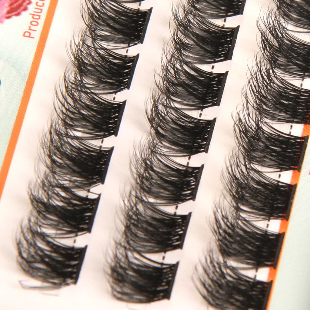 IGUIONSS Segmented False Eyelash Extension DIY Natural Individual Lash Makeup Tools Soft Easy to Operate Eyelashes