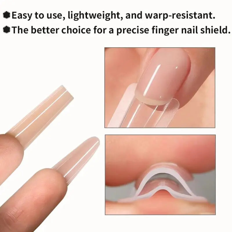 240pcs Nail Art Seamless Fine Dog Extension Free of Grinding Ultra-thin Frosted Nail Full Patch Sandwich Dual False Nail Tips