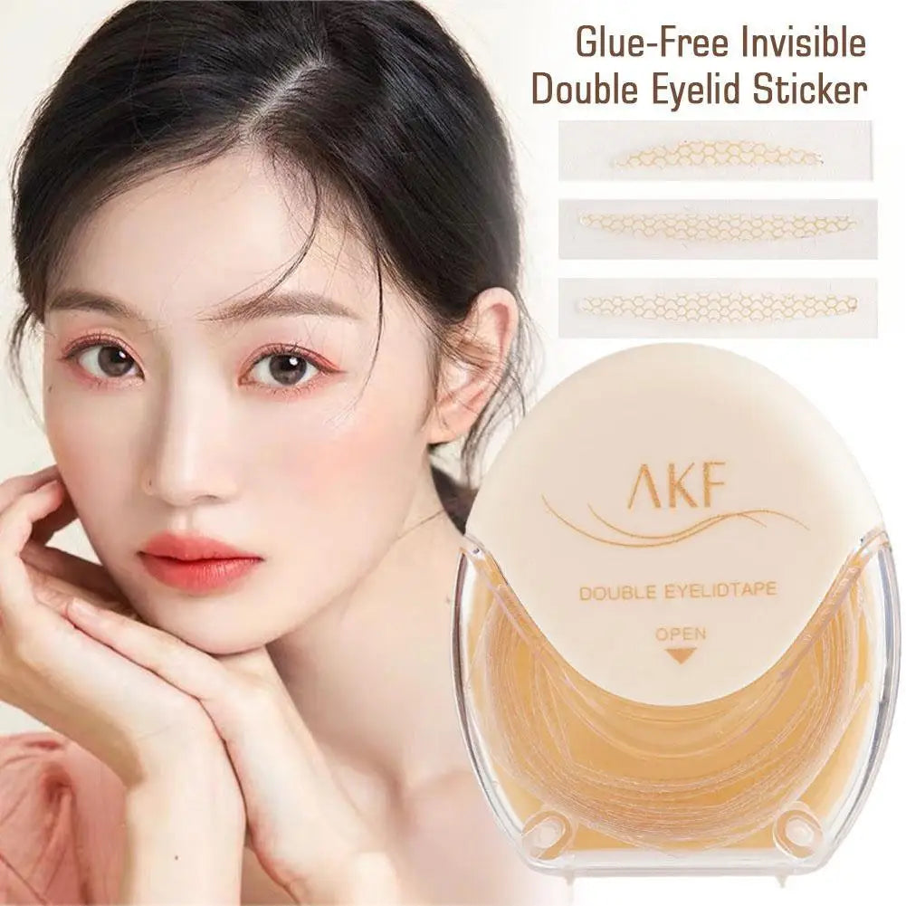 AKF Double Eyelid Patch Invisible Natural Durable Eyelid Tape Eyelid Lifter Strips Without Trace Makeup Tool