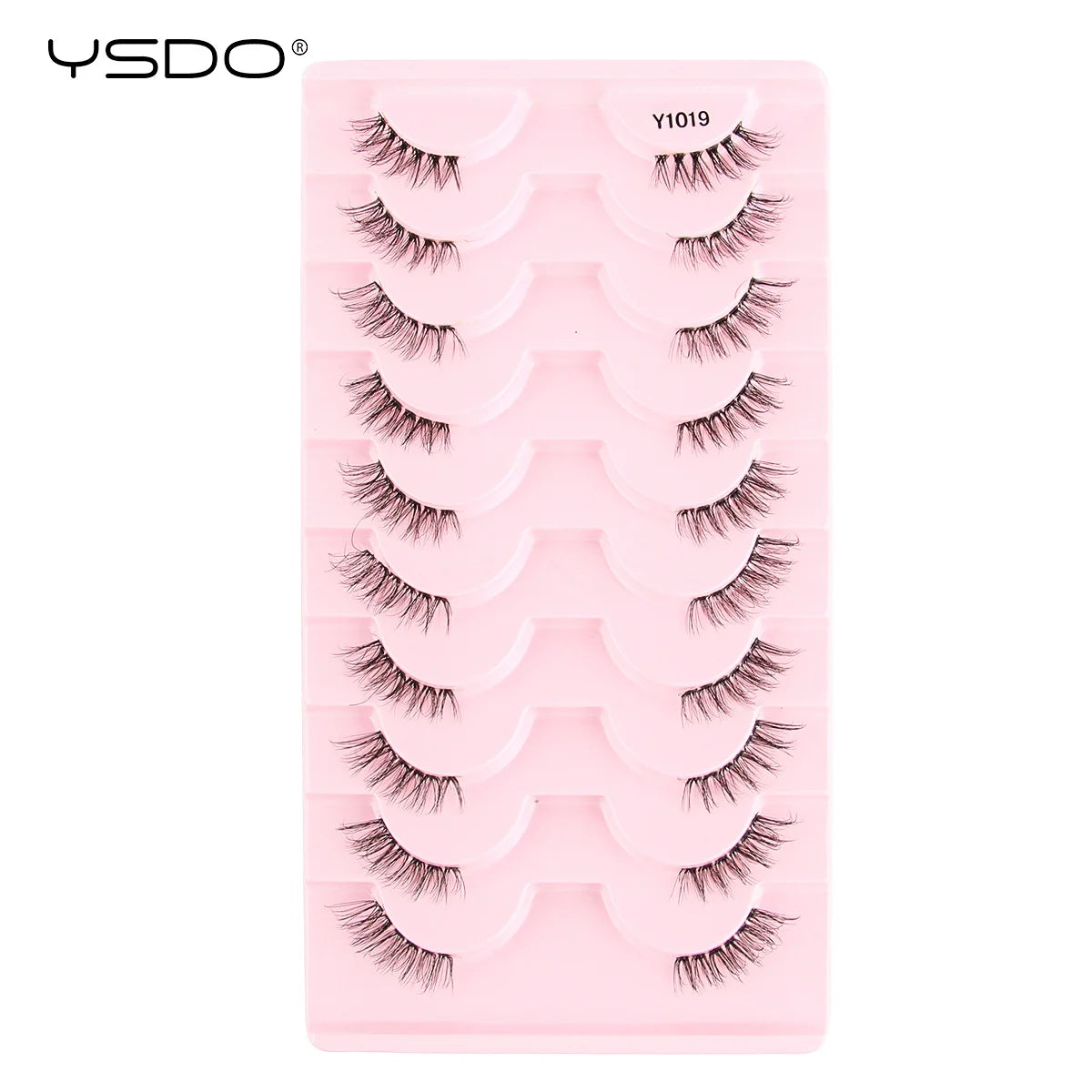 YSDO 3/10 Pairs Fox Eyelashes 3D Mink Natural Soft False Lashes Fluffy Soft eyelashes cat eye Extension Makeup Half Eyelashes
