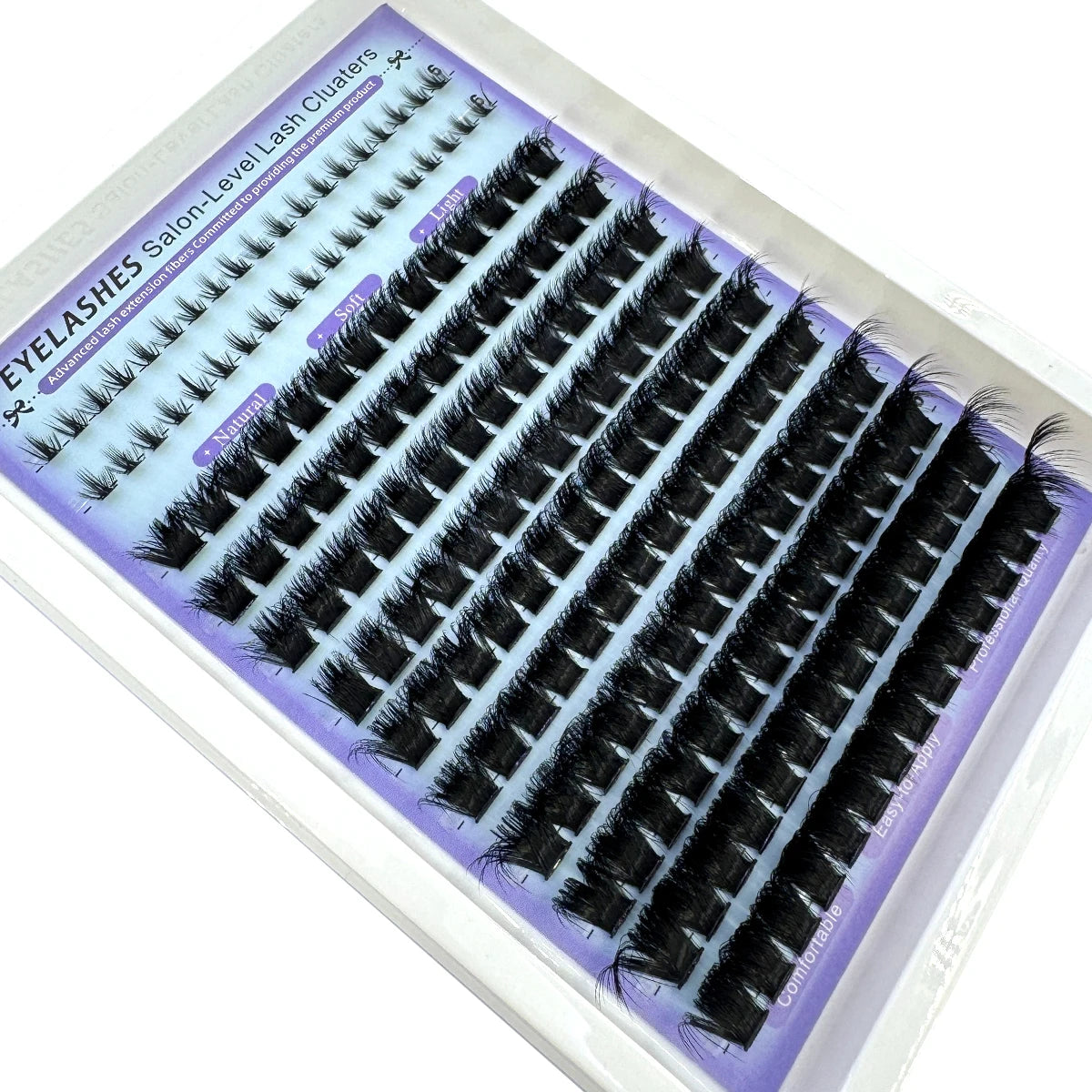 Wispy Lash Clusters with Spikes Salon-Like Eyelash Clusters DIY D Curve Cluster Eyelash Extensions Full Spiky Individual Lashes