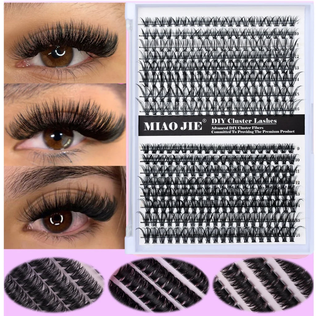 MIAOJIE 30D 40D 60D Mixed Tray Individual Lashes 3D Russia Volume Eye Lashes Soft Natural Lashes Mink Lash Cluster False Eyelash