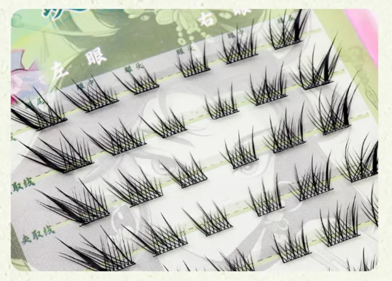 Voluminous Glue-free Self-adhesive False Eyelashes Comic Fox Eyes Effect Reusable Easy To Remove Long Winged Lash