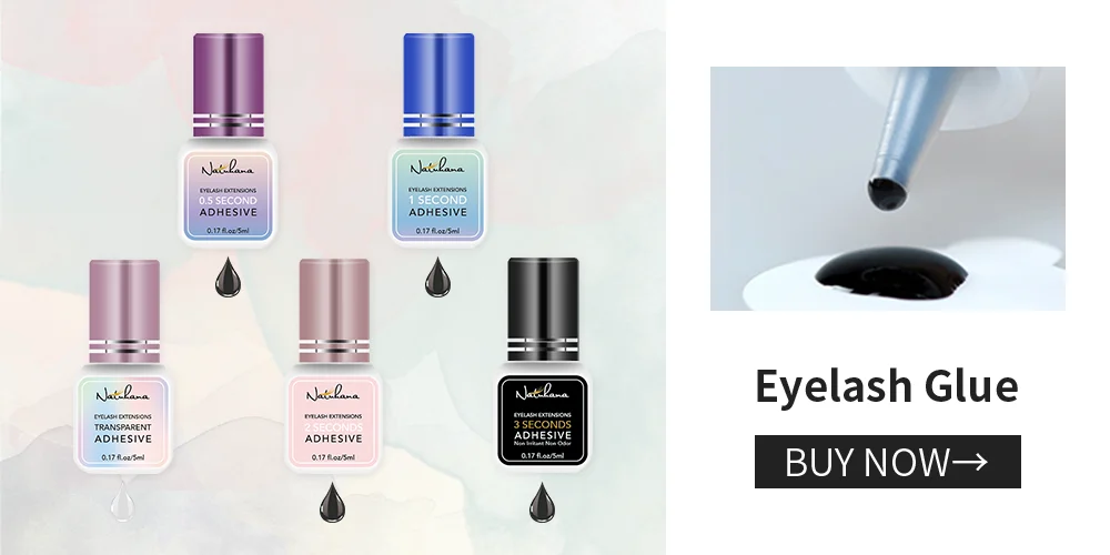 NATUHANA 16Rows B C cc D Eyelash Extensions Individual False Cilio Natural Soft Mink Lashes High Quality Matte Fake Eyelashes