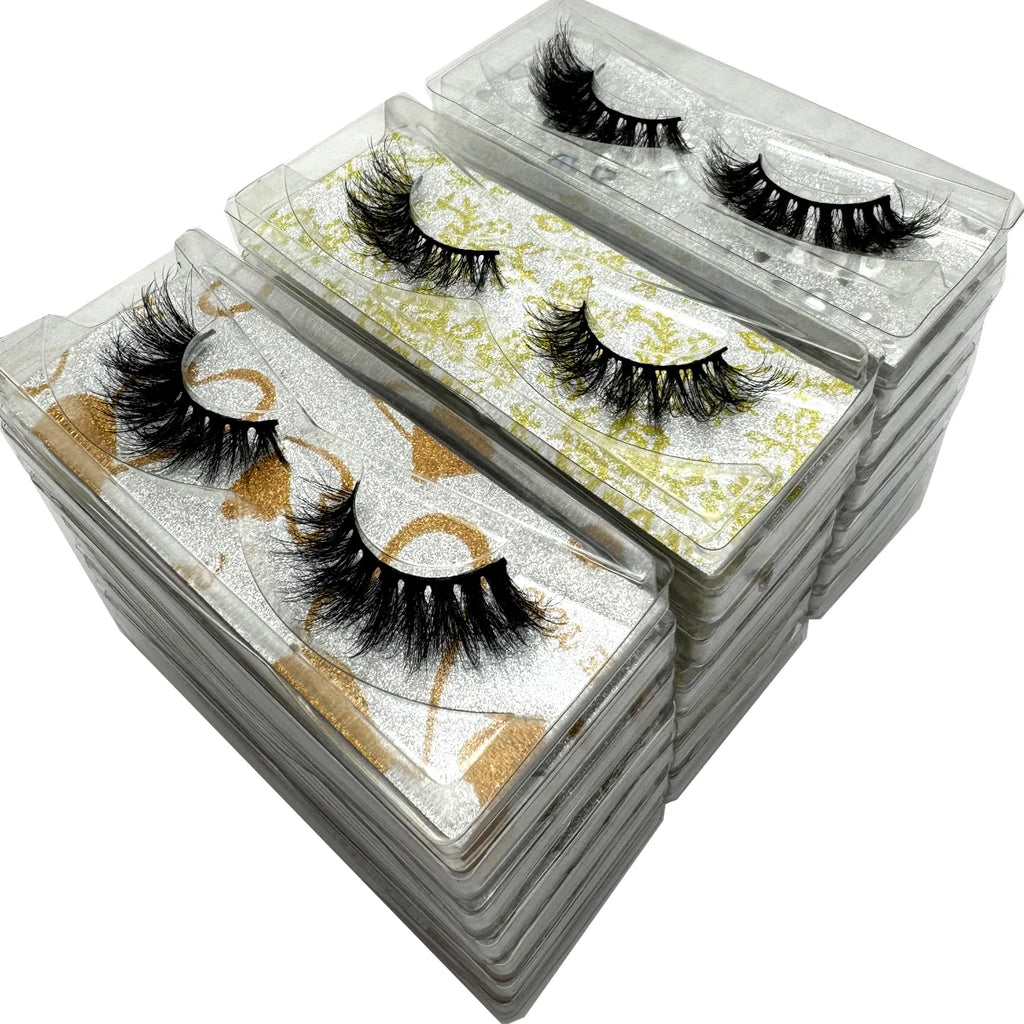 21 Pairs 3D Mink Wholesale Natural Eyelashes Lashes Handmade Fluffy Dramatic Lashes Cruelty Free False Eyelashes Makeup Lashes