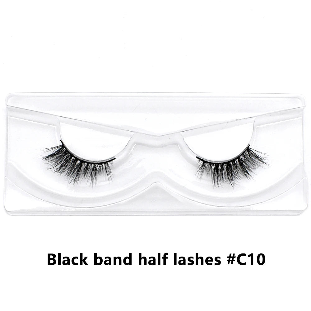 Bulk Items 10/30/60/100 Pairs Mink Half Lashes Natural Long Fluffy Wispy Half False Eyelashes Extension Lightweight Short Lashes