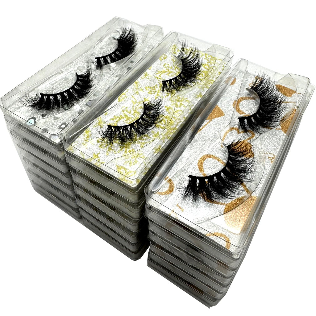 21 Pairs 3D Mink Wholesale Natural Eyelashes Lashes Handmade Fluffy Dramatic Lashes Cruelty Free False Eyelashes Makeup Lashes