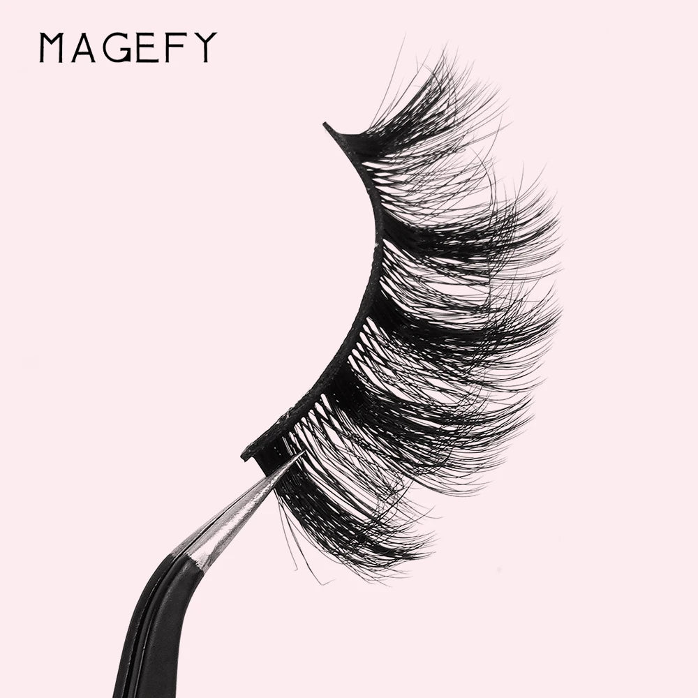 MAGEFY 20 Pairs False Eyelashes Mixed Style Curling Natural Reusable Portable Individual Packing Faux Lash Extension Beauty Kit