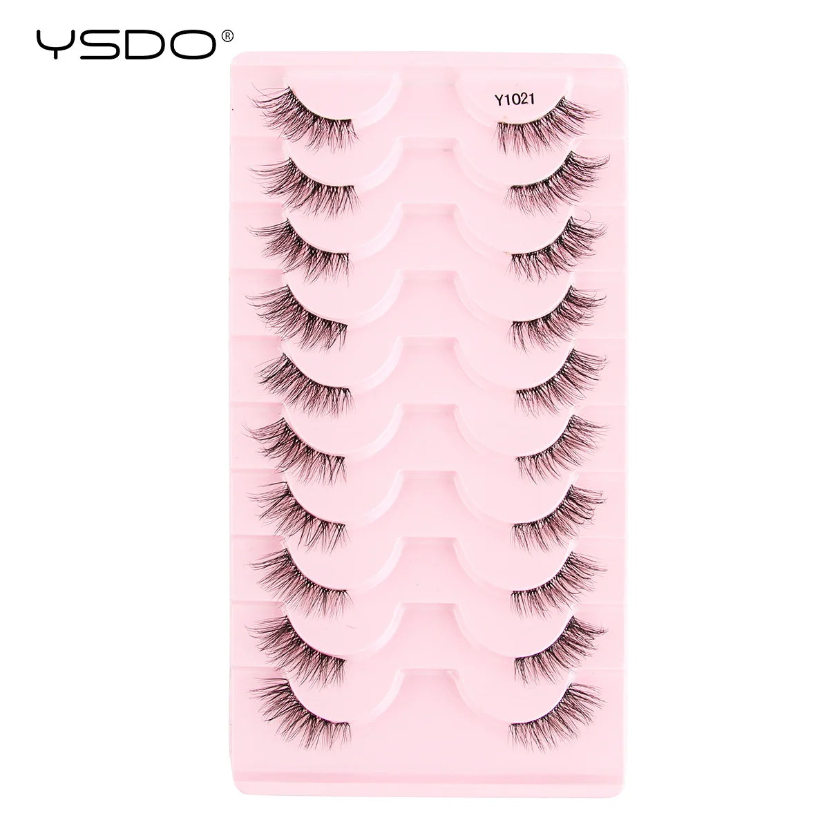 YSDO 3/10 Pairs Fox Eyelashes 3D Mink Natural Soft False Lashes Fluffy Soft eyelashes cat eye Extension Makeup Half Eyelashes