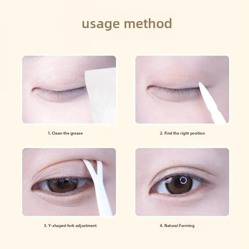 Invisible Double Eyelid Tape Sticker Long Lasting Double-Fold Tools Big Clear Beige Paste Self-Adhesive Eye G0K2