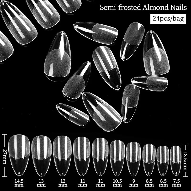 Extension False Nails Art Tips Acrylic Fake Finger Gel Polish Mold Sculpted Full Cover Press on Nails Manicures Accessories Tool