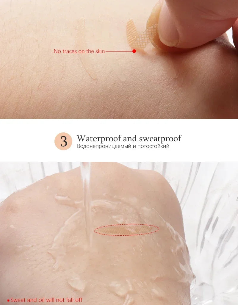 600 pcs Double Fold Shadow Patch Beauty Tool Sticker Invisible Lace Eyelash Extension Eyelid Tape Self-adhesive Under Eye Lashes