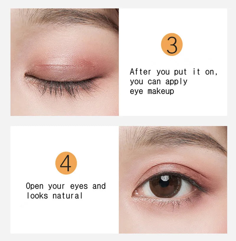 MOTONOZEN Double Eyelid Tape Sticker Invisible Fold Eyelid Paste Clear Beige Stripe Self-adhesive Natural Eye Makeup Tool