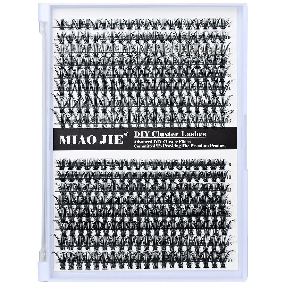MIAOJIE 30D 40D 60D Mixed Tray Individual Lashes 3D Russia Volume Eye Lashes Soft Natural Lashes Mink Lash Cluster False Eyelash