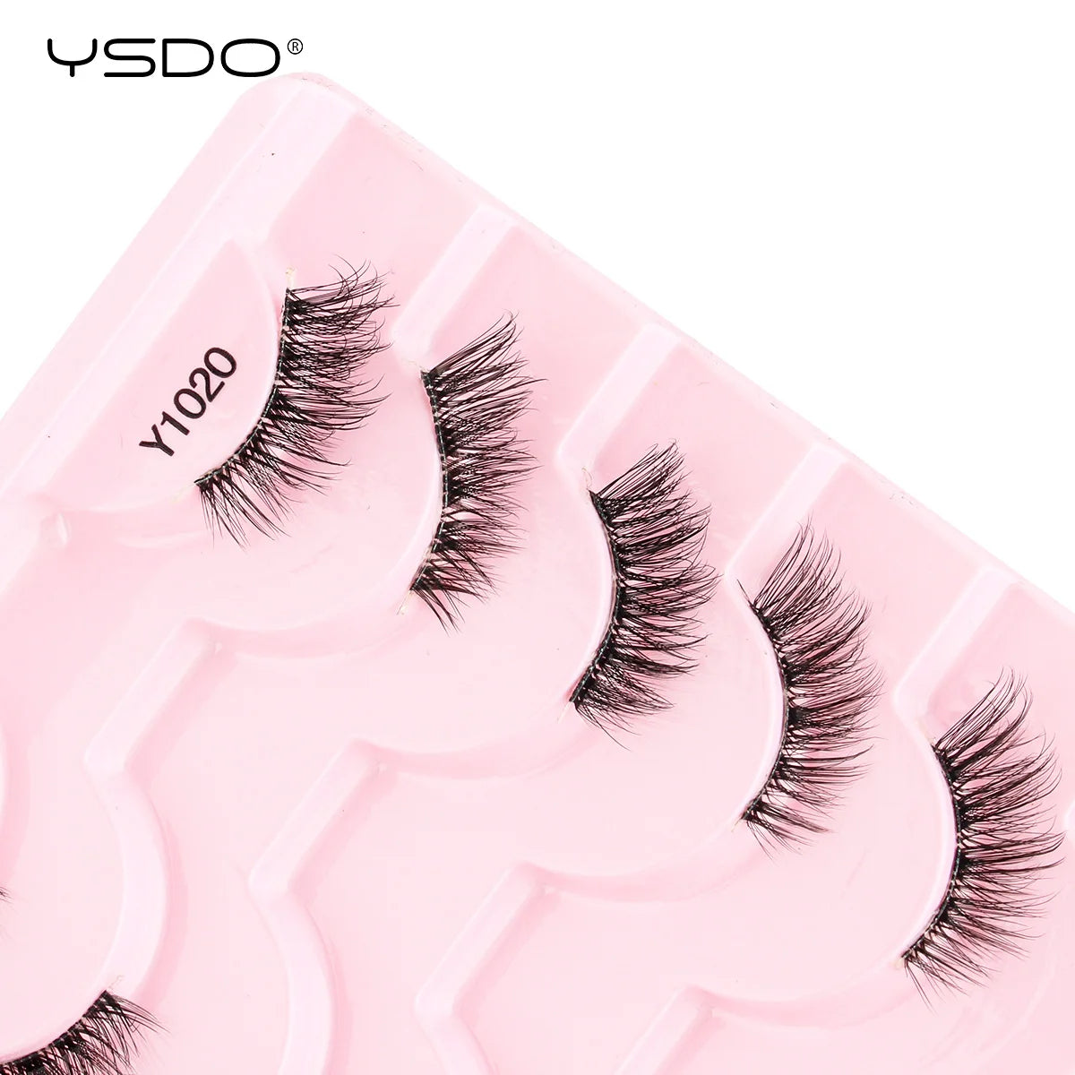 YSDO 3/10 Pairs Fox Eyelashes 3D Mink Natural Soft False Lashes Fluffy Soft eyelashes cat eye Extension Makeup Half Eyelashes