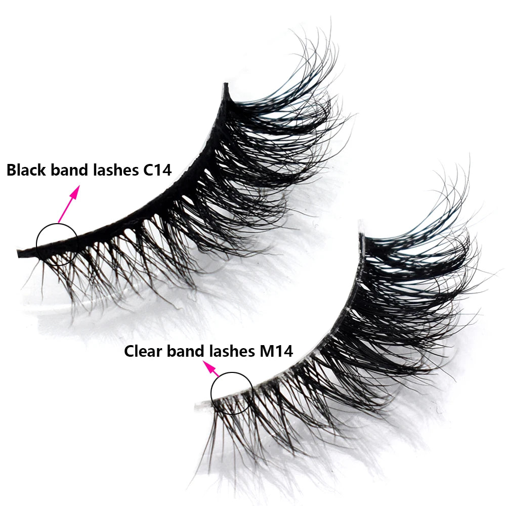 Bulk Items 10/30/60/100 Pairs Mink Half Lashes Natural Long Fluffy Wispy Half False Eyelashes Extension Lightweight Short Lashes