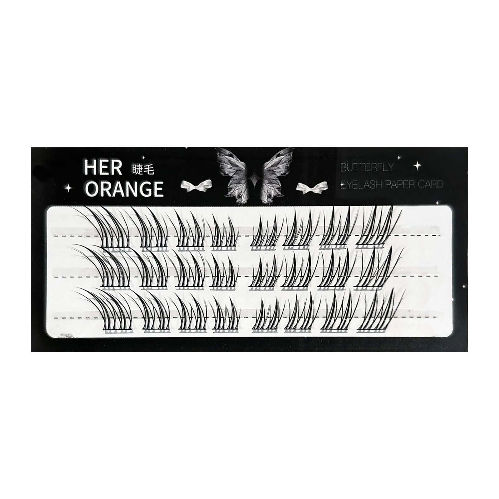 No Glue False Eyelashes Sexy Fox- eye's Natural long individual Clusters cat Fluffy Cluster Eyelash Charming makeup accessories