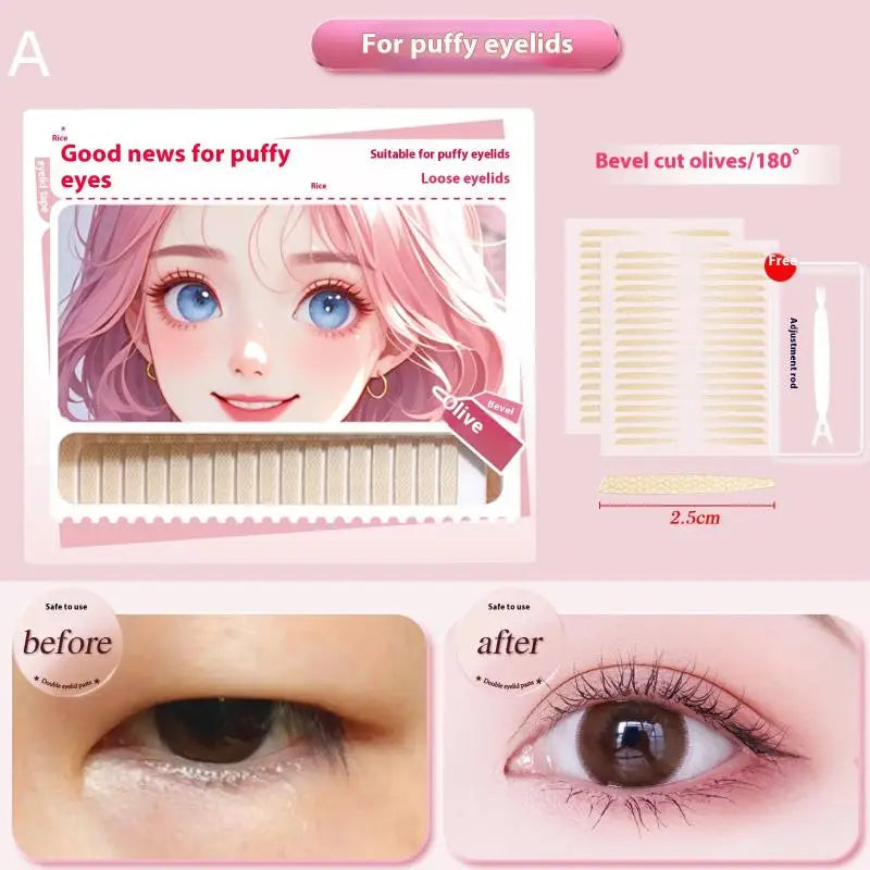 180/216/240Pcs Invisible Eyelid Stickers Lace Eye Lift Strips Double Crease Tape Adhesive Tools For Lash Enhancement Makeup Supp