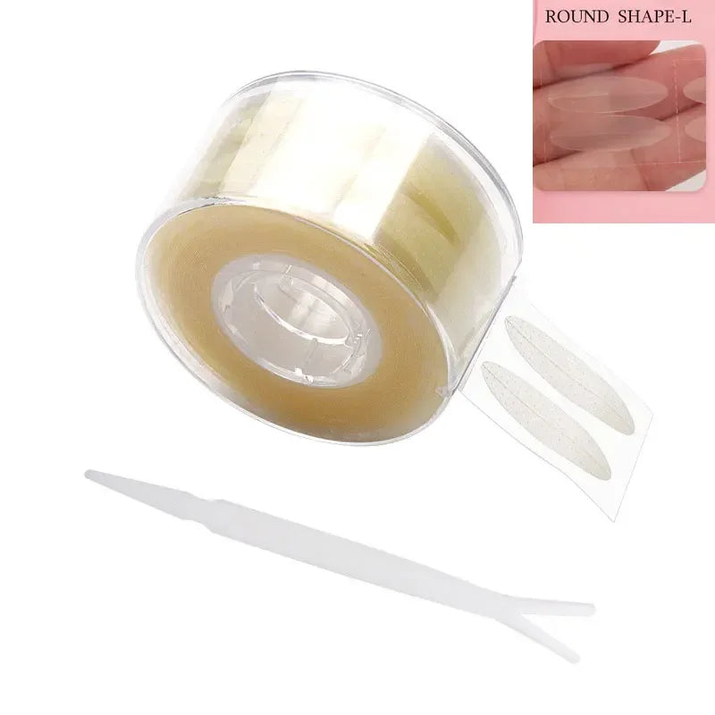600 pcs Double Fold Shadow Patch Beauty Tool Sticker Invisible Lace Eyelash Extension Eyelid Tape Self-adhesive Under Eye Lashes