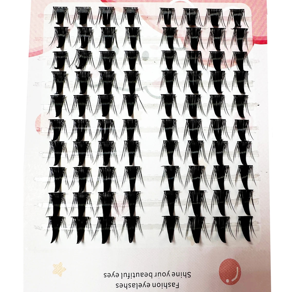 10Rows Individual Eyelashes DIY Eyelash Clusters Natural Fake Eyelashes Lash Clusters Manga Lashes Newbie Daily Eyelashes Makeup