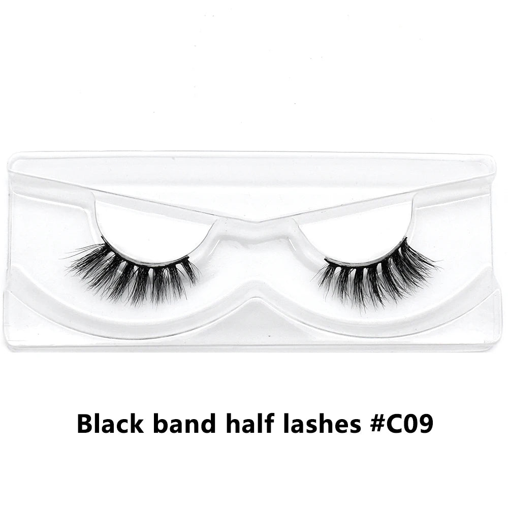 Bulk Items 10/30/60/100 Pairs Mink Half Lashes Natural Long Fluffy Wispy Half False Eyelashes Extension Lightweight Short Lashes