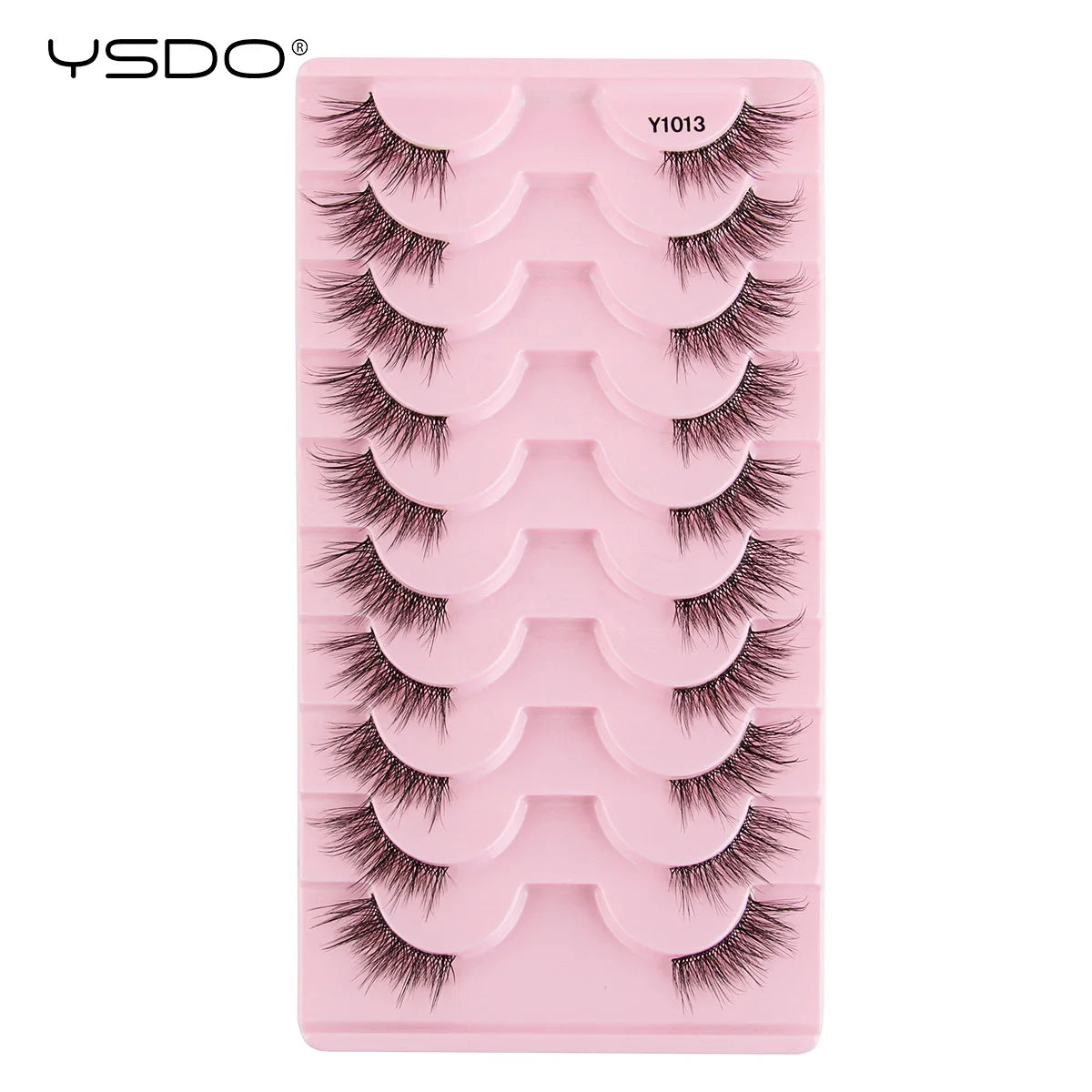 YSDO 3/10 Pairs Fox Eyelashes 3D Mink Natural Soft False Lashes Fluffy Soft eyelashes cat eye Extension Makeup Half Eyelashes
