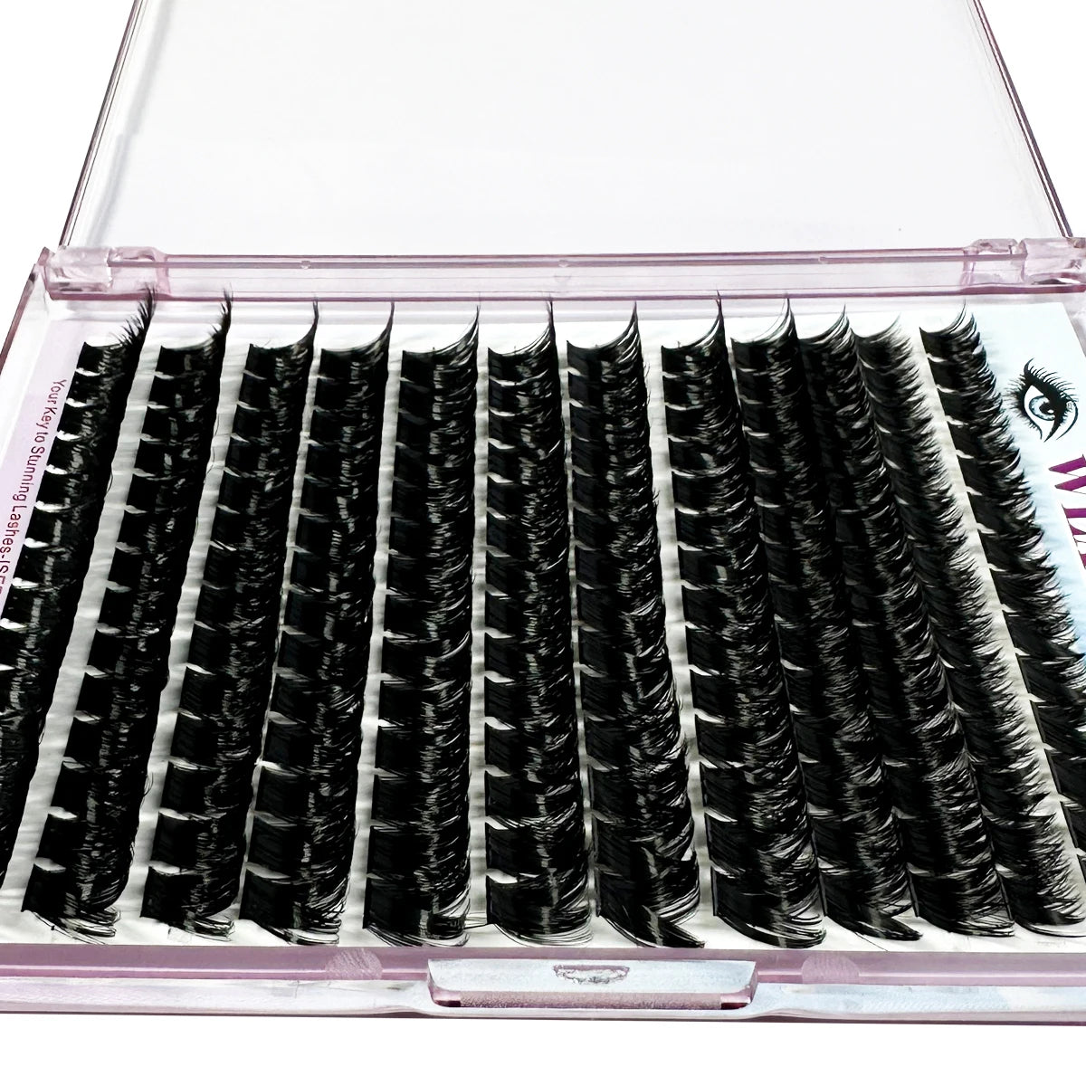12Rows DIY 3D Fluffy Lash Clusters 160D/90D Thick Eyelash Clusters Wispy Individual Lashes 10-18mm Cluster Eyelash Extension